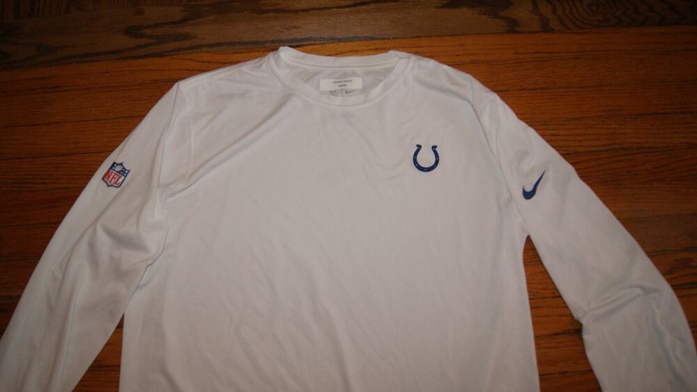 Indianapolis Colts THE NIKE TEE Long Sleeve XL White DRI-FIT TShirt